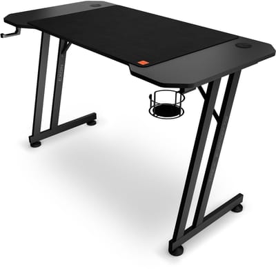 Trex Sport TX-1360GD EXON – Gaming Bureau – Breed Oppervlak – Kabeldoorvoer – Belastbaar tot 80 kg - 136 x 60 cm