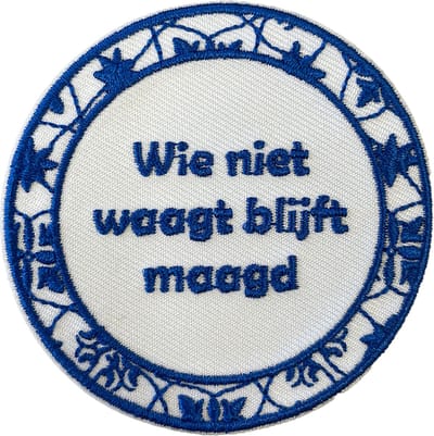 Fjesta© Oeteldonk embleem - Tegeltje - Wie niet waagt