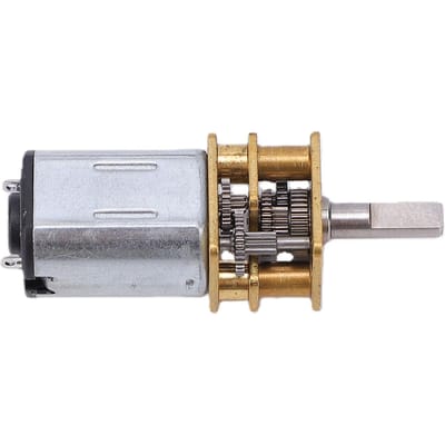 Nouveau Moteur CC N20 3V 6V 12V 50-2000 tr/min avec Réducteur à Engrenages Métalliques