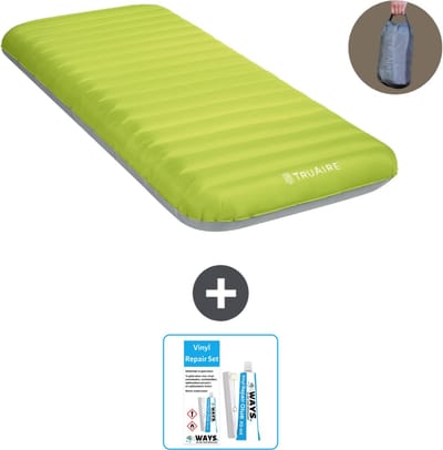Intex Campingmat - 1-Persoons - 76 x 191 x 17 cm - Groen - Inclusief pomp en Reparatieset