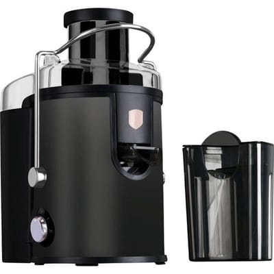 BerlingerHaus Sapcentrifuge BH9911 500 W Zwart, Roze Met deksel, Directe sapuitloop