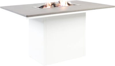 Cosi Fires - Vuurtafel Cosiloft 120 White / Grey - Vuurtafels - Aluminium - GrijsWit