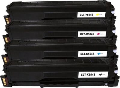 Toners Geschikt voor Samsung CLT-504S / CLT-P504 | Multipack 4 Kleuren Geschikt voor Samsung CLP-415N - CLP-415NW - CLX-4195FN - CLX-4195FW - Samsung Xpress SL-C1810W - SL-C1860FW - P504C
