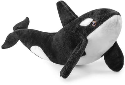 Realistische pluche orka - 48 cm zacht oceaanzeewonder voor kinderen