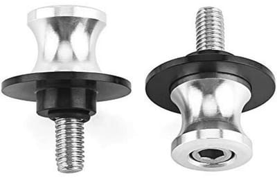 Achterbrug Klossen - Spoel Schuifregelaars - Motorfiets Stabiliseren - CNC Gefreesd Aluminium - 2 Stuks - Zilver