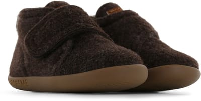 Shoesme Donkerbruin Vilten Slofje - Baby Slofjes - Unisex - Dark Brown - Vilt - Maat 19