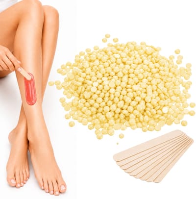 Guardian Beauty Wax Bonen - Ontharing - Hypoallergeen - 250g - Floral - Met 10 stuks Spatels - Harde Wasbonen - Ontharingswax