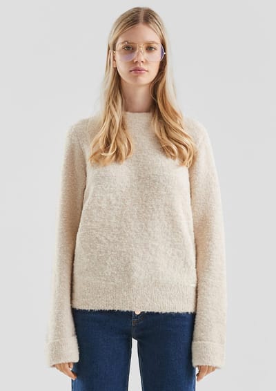 Q/S designed by - Dames pull - Maat L - Vrouwen - Creme - polyester