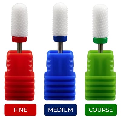 Goodbitz® - Bitjes Nagelfrees - 3 stuks - Round Head Bit - Bitjes set - Bitjes nagelfrees - Bitjes nagelfrees Tungsten - Nagelbitjes - Opzetstukken nagelfrees