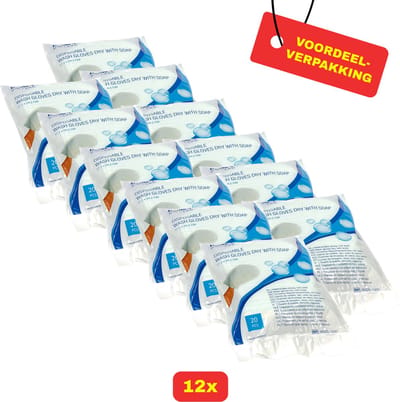 12 x Romed Droge washandjes met zeep 20 stuks - Voordeelverpakking!