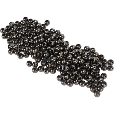 200 Stuks Spacer Kralen Groot Gat Rond 5mm0.2in Apertuur 10mm0.4in Sieraden Hars Spacers voor black