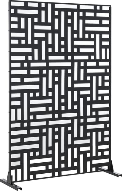 Scheidingswand Bernalda kamerscherm 180x120x40 cm zwart casa.pro