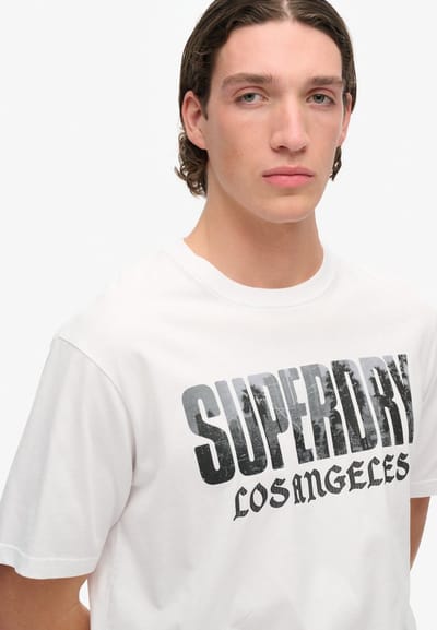 Superdry - Photographic T-shirt met skate-logo en losse pasvorm - Heren - T-shirts