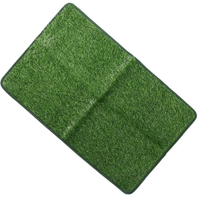 Tapis d'apprentissage de la propreté pour chien en gazon artificiel, grande taille, antidérapant, doux et réutilisable, pour l'intérieur. black