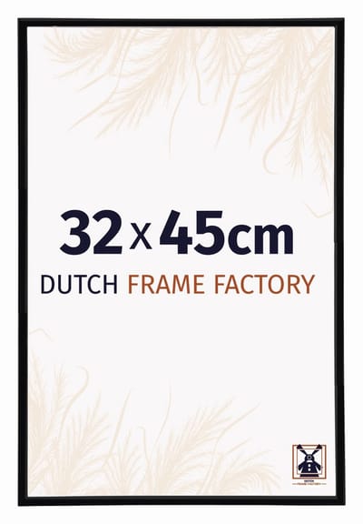 Fotolijst 32x45 cm - Kunststof - Zwart Hoogglans - Angers