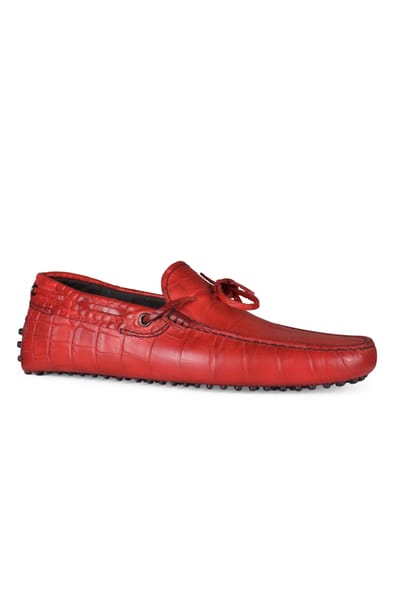 Tod’s leren mocassins rood