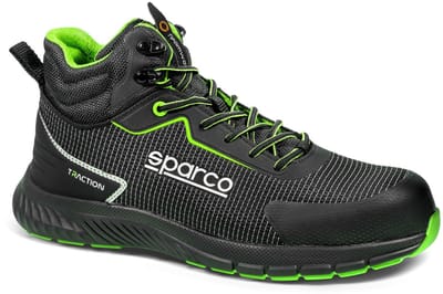 Sparco Werkschoenen S3S - Traction Naoki - Zwart/Groen — black — 47