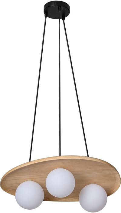 OSRAM Decor Houten Nest LED Hanglamp, Bruin Rubberhout, 1xG9 Versie, Textielkabel, IP20