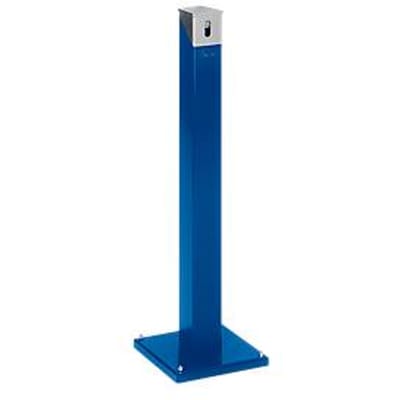Staande asbakzuil SG 105E, hoekig gentiaanblauw