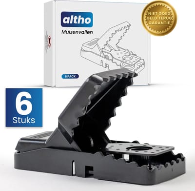 Muizenval 6 stuks - Altho Muizenklemmen - Direct Klaar voor Gebruik - Mouse Traps - Voor Binnen en Buiten