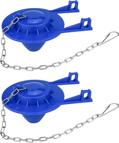 Toiletflapper Vervanging - Universele Stop - Waterlekkage Stoppen - Duurzaam PVC Materiaal - 2 Inch Set - Blauw