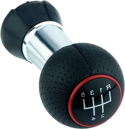 Versnellingspook - Schakelhendel Pook - Auto Interieur Vernieuwen - Specifiek voor Audi Modellen - 5 Versnellingen - Zwart Rood