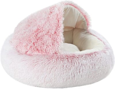 Huisdier Slaapzak - Kat Tent - Comfortabel Slapen - Opvouwbaar Ontwerp - 50x50cm - Roze