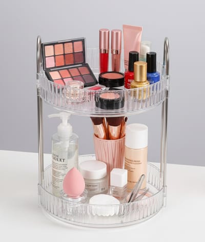 Cheffinger 360° Draaibare Make-Up Organizer - Beautycase - Opbergdoos voor Cosmetica - Sierraden Opbergbox