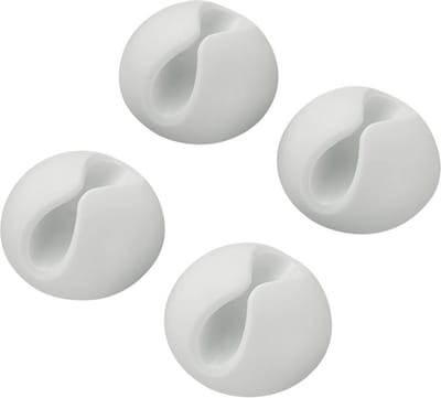 TRU COMPONENTS SWC-10WT/4P Kabelhouder Zelfklevend 542241 Bundel-Ø (bereik) 9 mm (max) Wit 4 stuk(s)