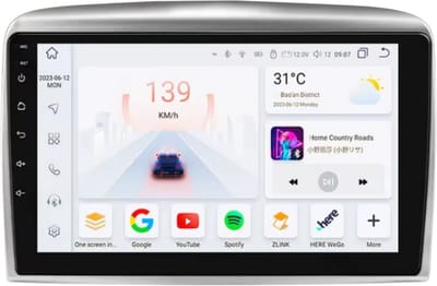 Autoradio met bluetooth - Carplay - Voor Lancia Ypsilon (2006-2011) - Geschikt voor Apple en Android - Stereo - Navigatie - Navigatiesysteem auto - 3GB 32GB - 9"