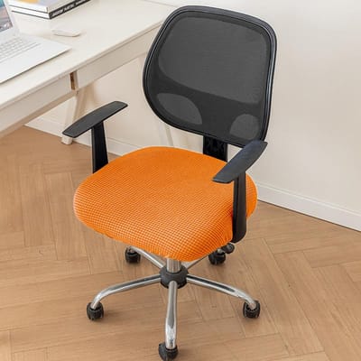 Housse de siège pour usage de bureau pour la maison Housse universelle pour chaise Housse pour chaise pivotante d'ordinateur Housse épaissie pour tabouret pour housse de coussin de siège Small 36-44
