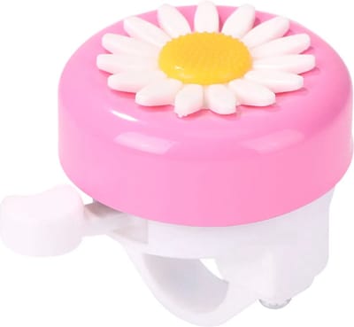 Jumada's - Maak fietsen voor kinderen nog leuker met onze Fietsbel - Zonnebloem design - Perfecte accessoire voor kinderfietsen - In vrolijke roze en paarse kleuren!