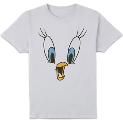 Looney Tunes Tweety Face T-shirt - Wit - 5XL