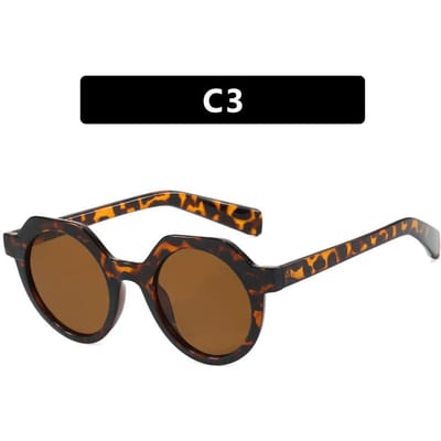 Y2K Onregelmatige Ronde Zonnebril Voor Vrouwen Voor Voor Mannen Retro Stijl Zonlicht Bril Premium Designer Punk Meerkleurig Steampunk Bril UV