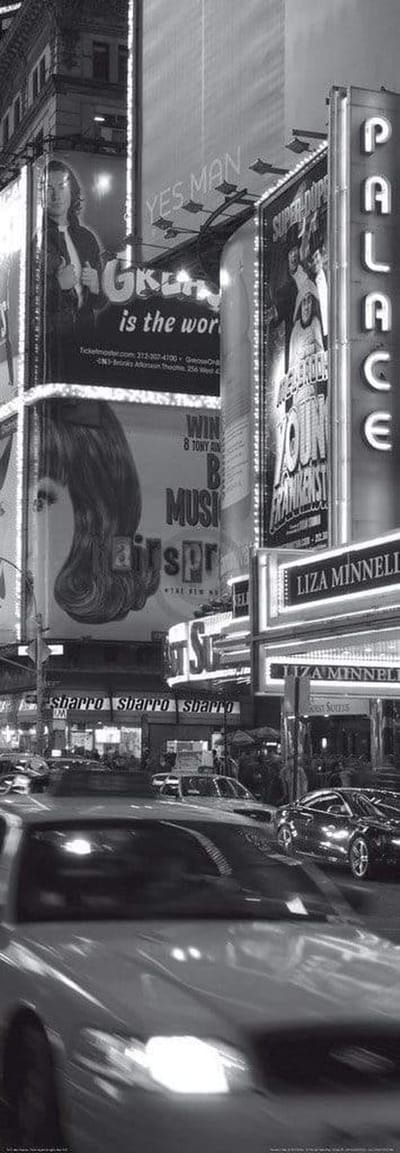 Kunstdruk Alan Copson - Times Sqare at night, New York 33x95cm