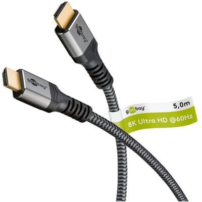 Goobay Plus HDMI kabel | HDMI2.1 (8K 60Hz + HDR) | 5 meter