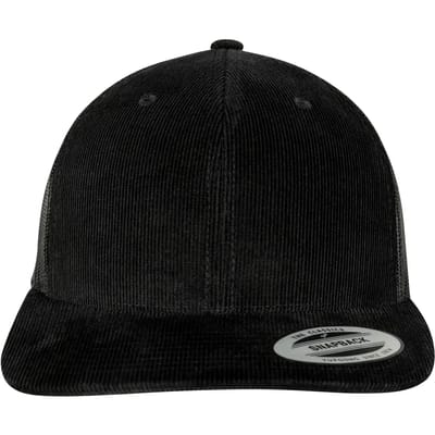 Flexfit - Corduroy Retro Trucker black one size Trucker pet - Zwart