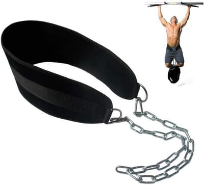 Gewogen pull-up dips riem ketting - dubbele D-ring - gewichtheffen - rugbanden - home gym accessoires - heupriem - verstelbaar - comfortabel