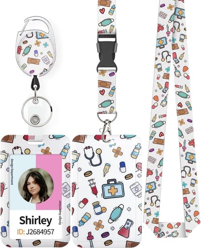 Modieuze Kaarthouder met Intrekbare Badge-Reel en Lanyard - ID Etui