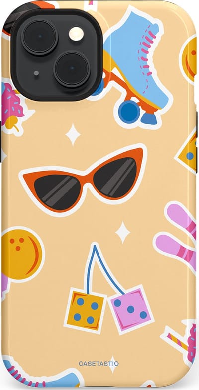 Casetastic Hoesje Geschikt voor Apple iPhone 15 Magsafe - Stijlvolle Beschermende Duo-layer Case - Milkshake vibes