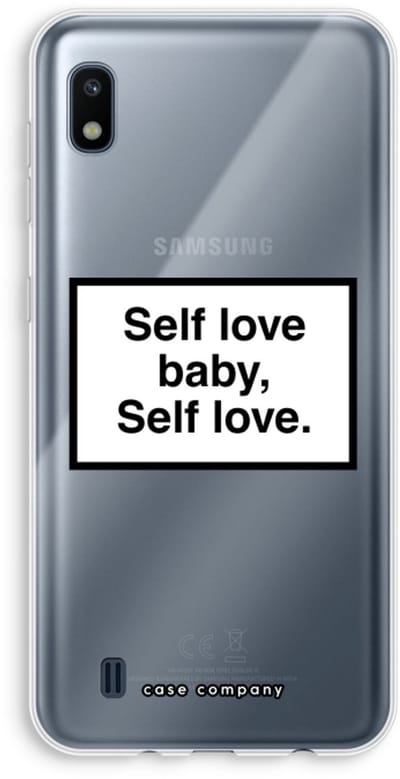 Hoesje geschikt voor Samsung Galaxy A10 hoesje - Self love - Soft Cover Telefoonhoesje - Bescherming aan alle Kanten en Schermrand