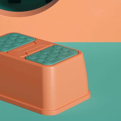 Toiletkrukje - Krukje Kinderen - Zindelijkheidstraining - Antislip Ontwerp - 16H cm - Rood