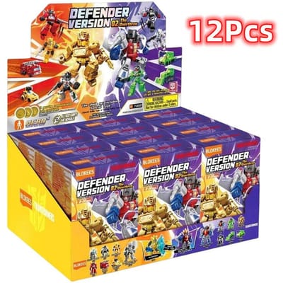 Originele Transformer Blind Box Speelgoed Defender Versie 1 2 3 Optimus Prime Starscream Bumblebee Bouwstenen Actiefiguur