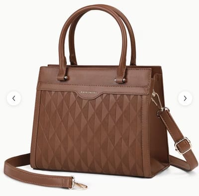 N3 Collecties Elegante Bruine dames handtas – met handvat aan de bovenkant en crossbody-model
