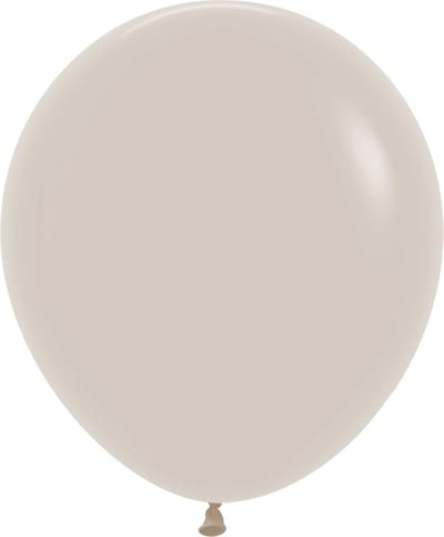 Grote Sempertex ballonnen, Latex, White sand, 45 cm, 25 stuk(s)
