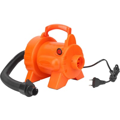 Elektrische Luchtpomp 800W AC Kano Kajak Opblaasboot Zwembad Opblaaspomp orange