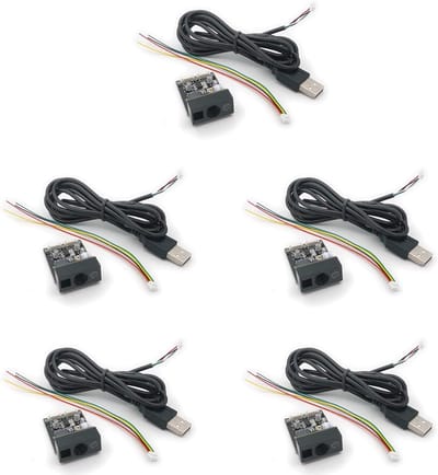 Barcode Scanner Module - QR Code Lezer - Winkelkassa Gebruik - Snelle Decodering - 5 Stuks - Zwart