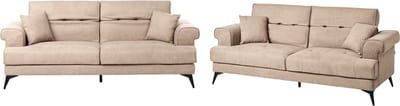 SKIVE - Banken set - Lichtbruin - Polyester