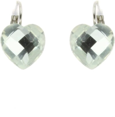 Behave - Oorstekers hartvorm glaskristal - Fris detail voor lente-outfits