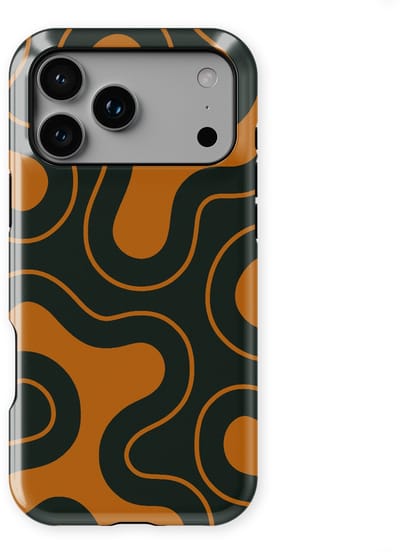 DripCase Motion Flow Tough Hoesje geschikt voor iPhone 17 Pro | Backcover met Mag | Trendy Design | Valbescherming | Organic Circuit